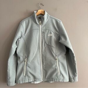 The North Face Windwall Women's Jacket Softshell Full Zip Outdoors Gray XL